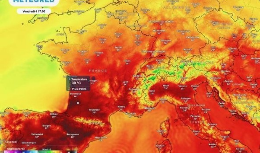 Les très fortes chaleurs de retour cette semaine en France, des pointes à plus de 35°C attendues